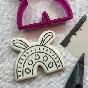 Rabbit Rainbow Cutter/Stencil bakeartstencil