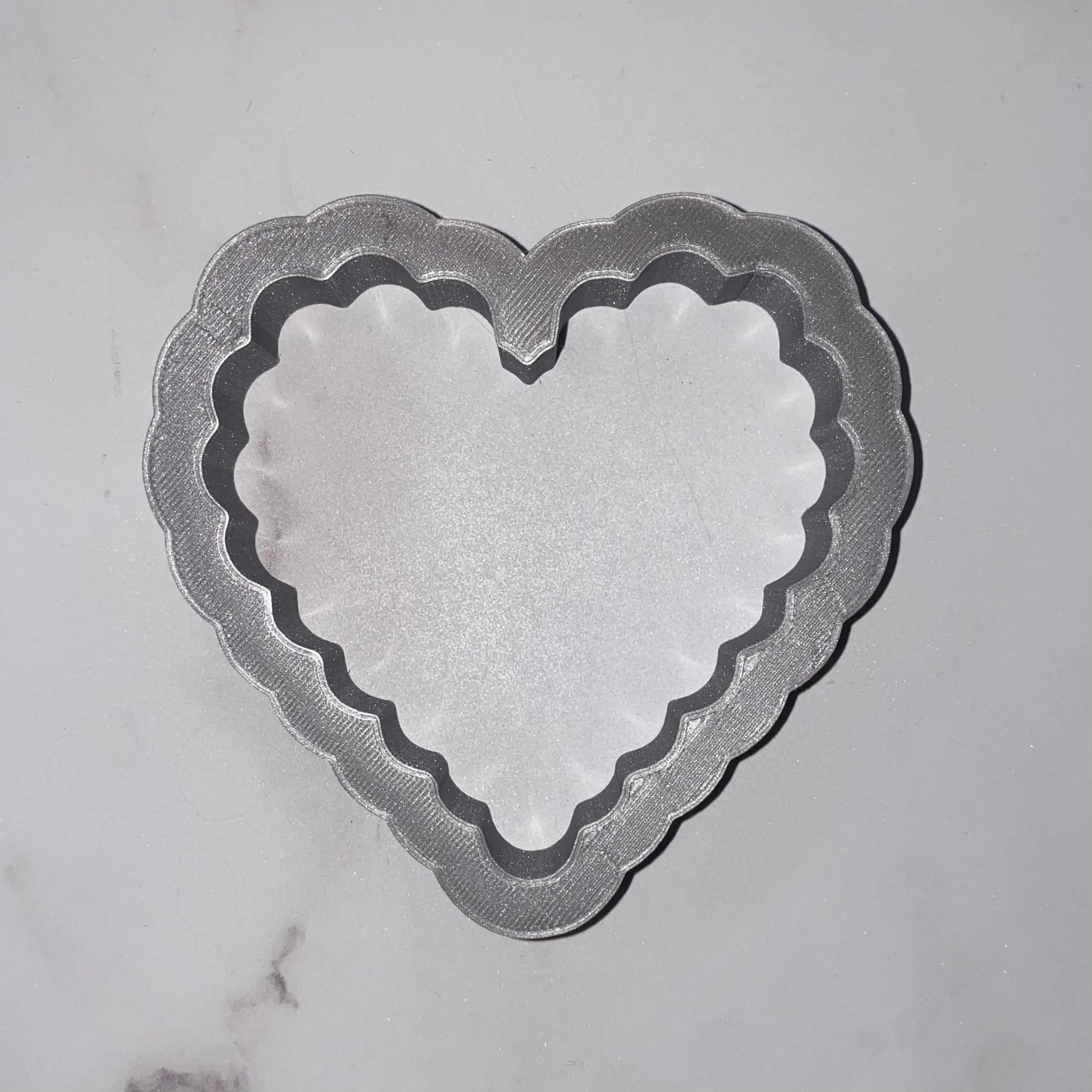 Heart Scalloped Cookie Cutter bakeartstencil