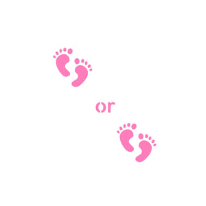 Boy or Girl Footprints Stencil Set bakeartstencils