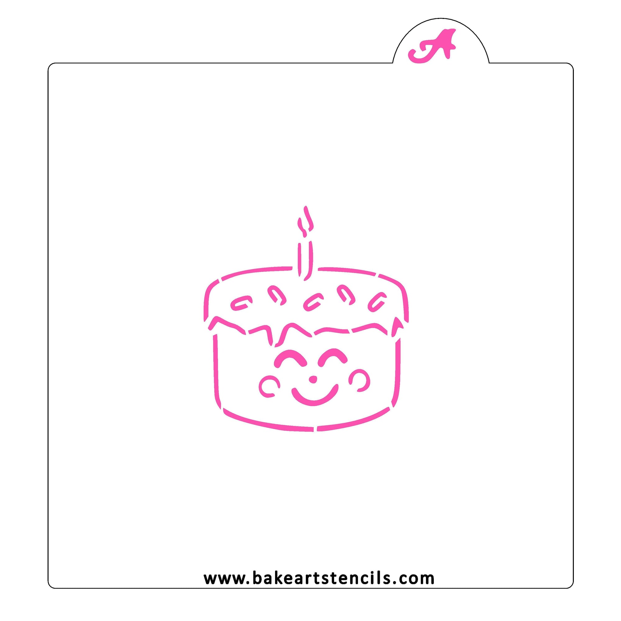 Celebrate Cake PYO Stencil bakeartstencil