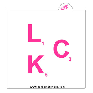 Copy of Game Letters Stencil Set - Love bakeartstencils