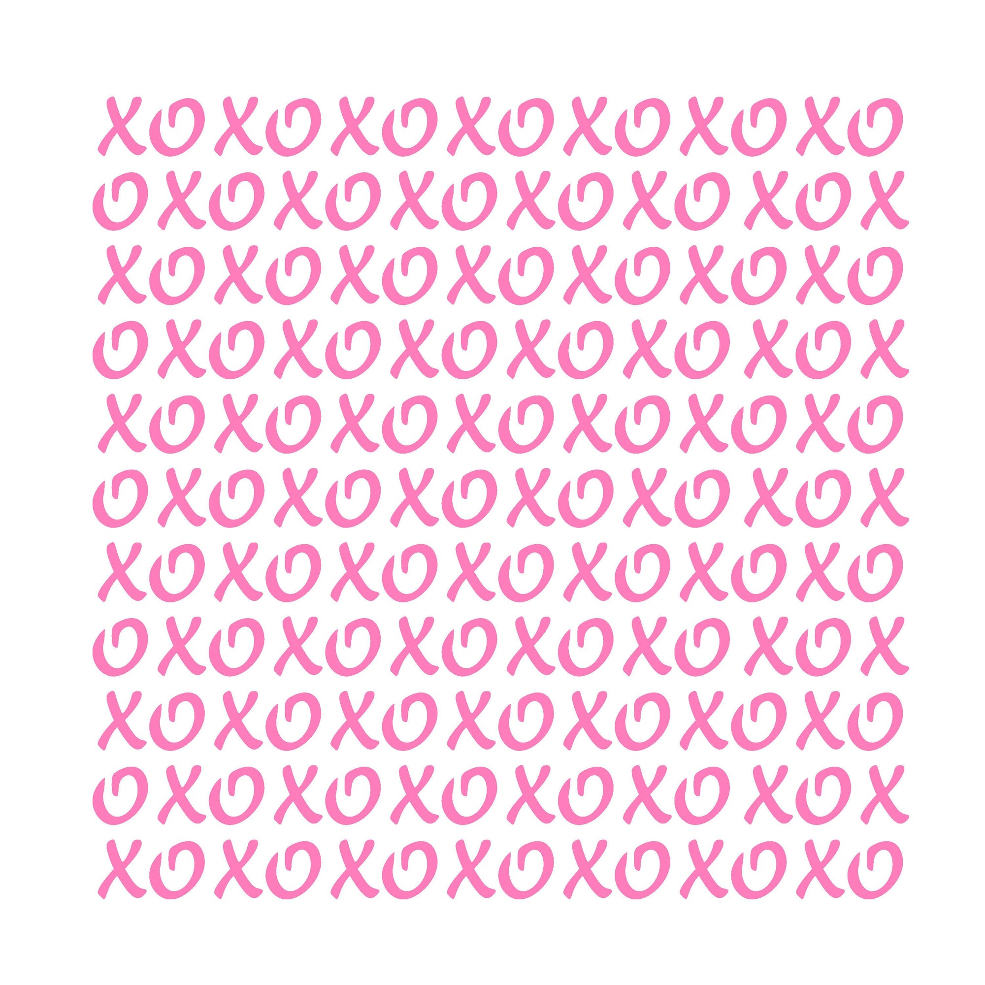 Fancy XOXO Pattern Stencil bakeartstencil