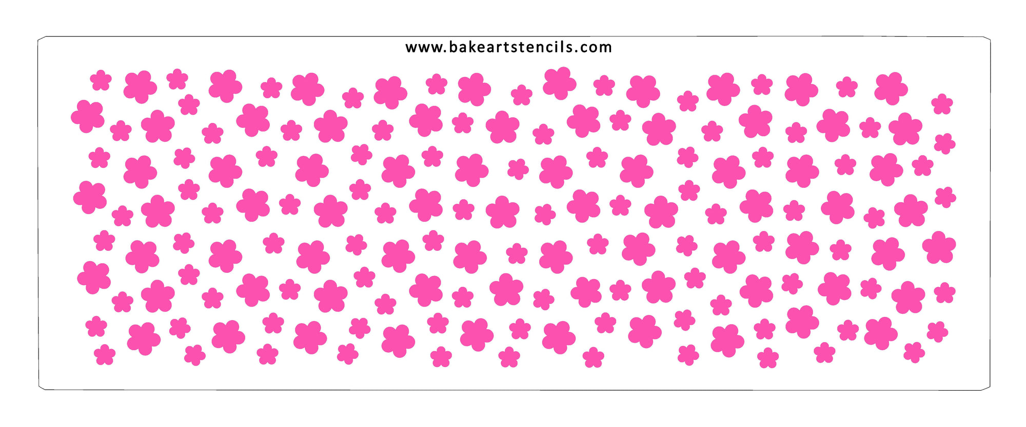 Field of Flowers Cake Stencil bakeartstencils
