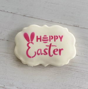 Hoppy Easter Cookie Stencil bakeartstencil