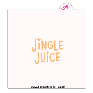 Jingle Juice Cookie Stencil bakeartstencil