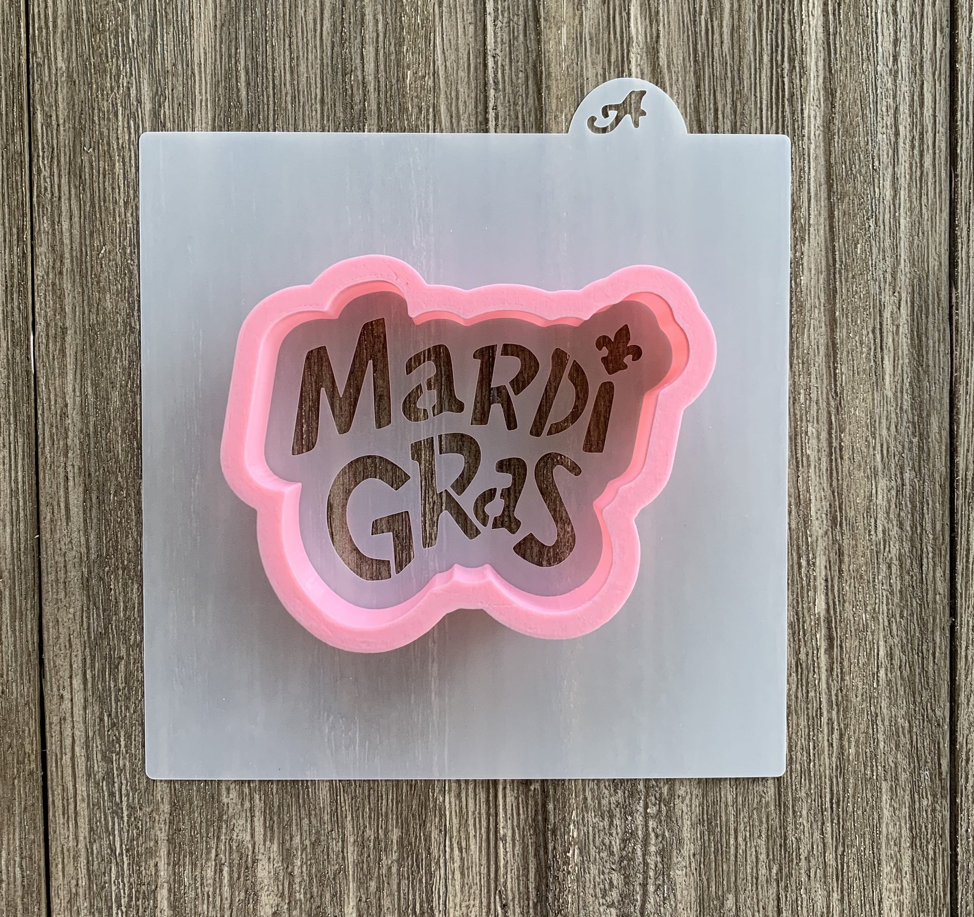 Mardi Gras Cookie Stencil & Cutter Set bakeartstencils