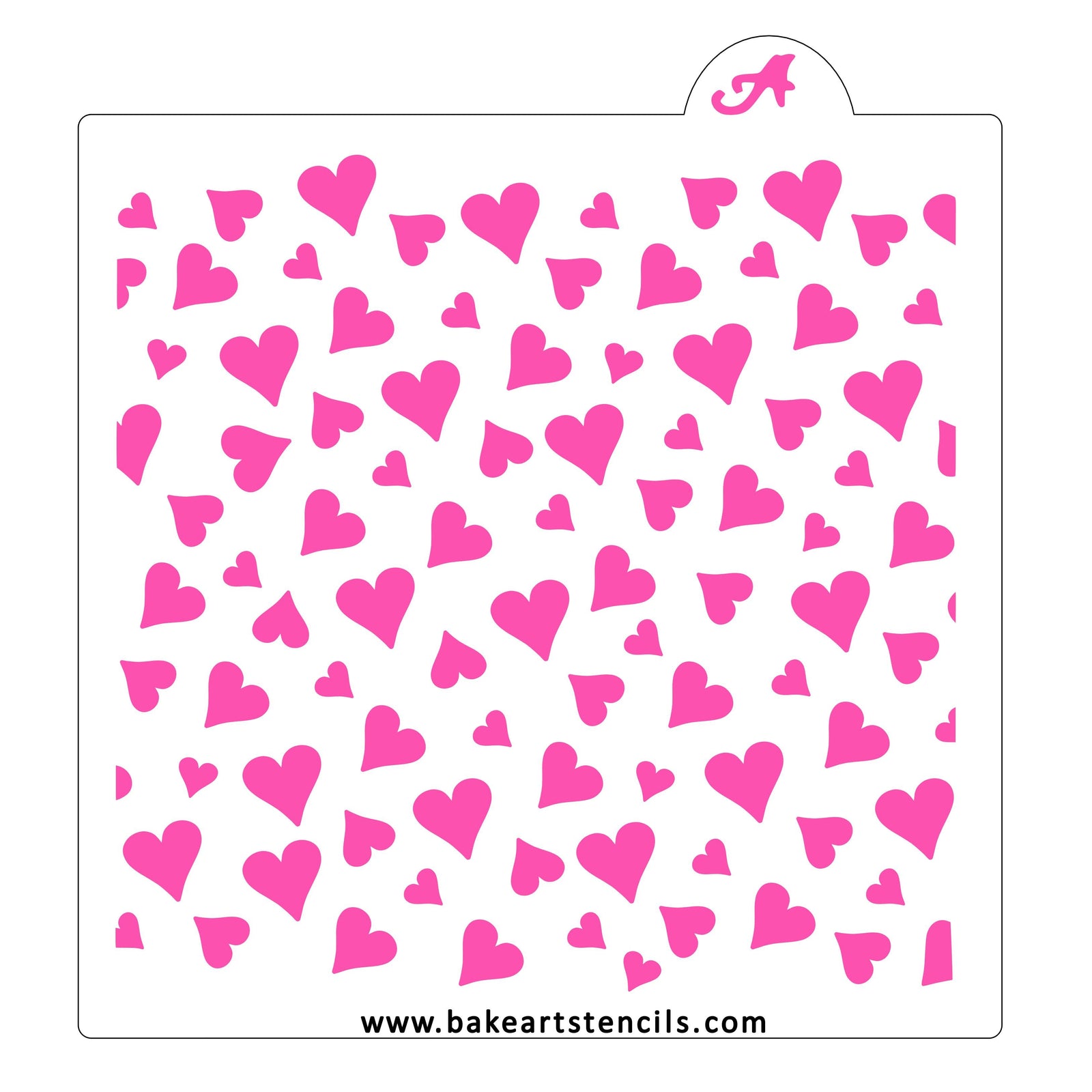 Valentines Day Cookie Stencils 