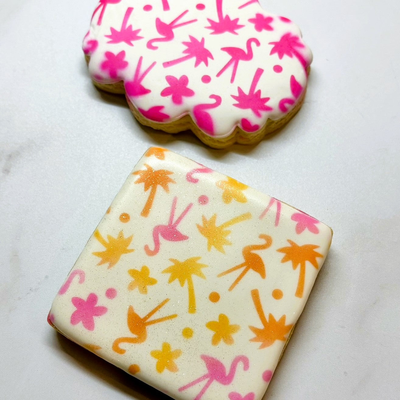 Tropical Cookie Collection, featured design is Summer Confetti Cookie Stencil. 