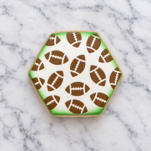 Football Pattern Cookie Stencil bakeartstencil