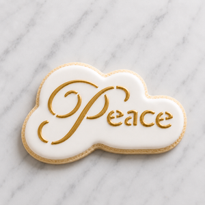 Peace Cookie Cutter/Stencil bakeartstencil
