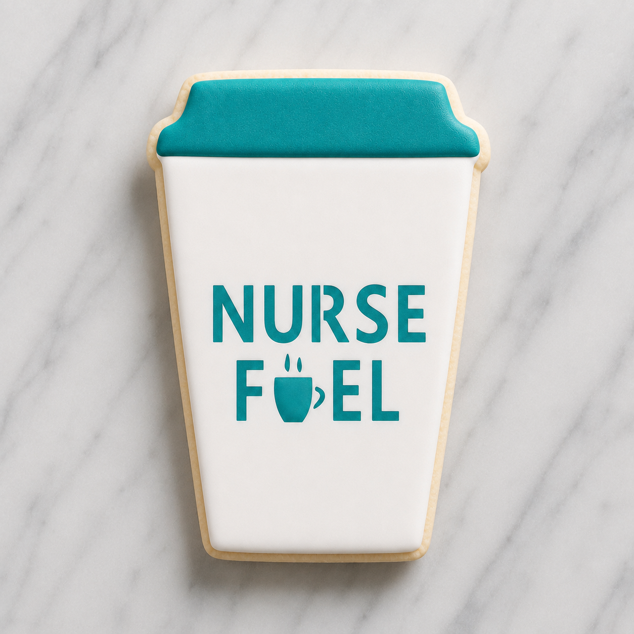 Nurse Fuel Cookie Stencil bakeartstencil