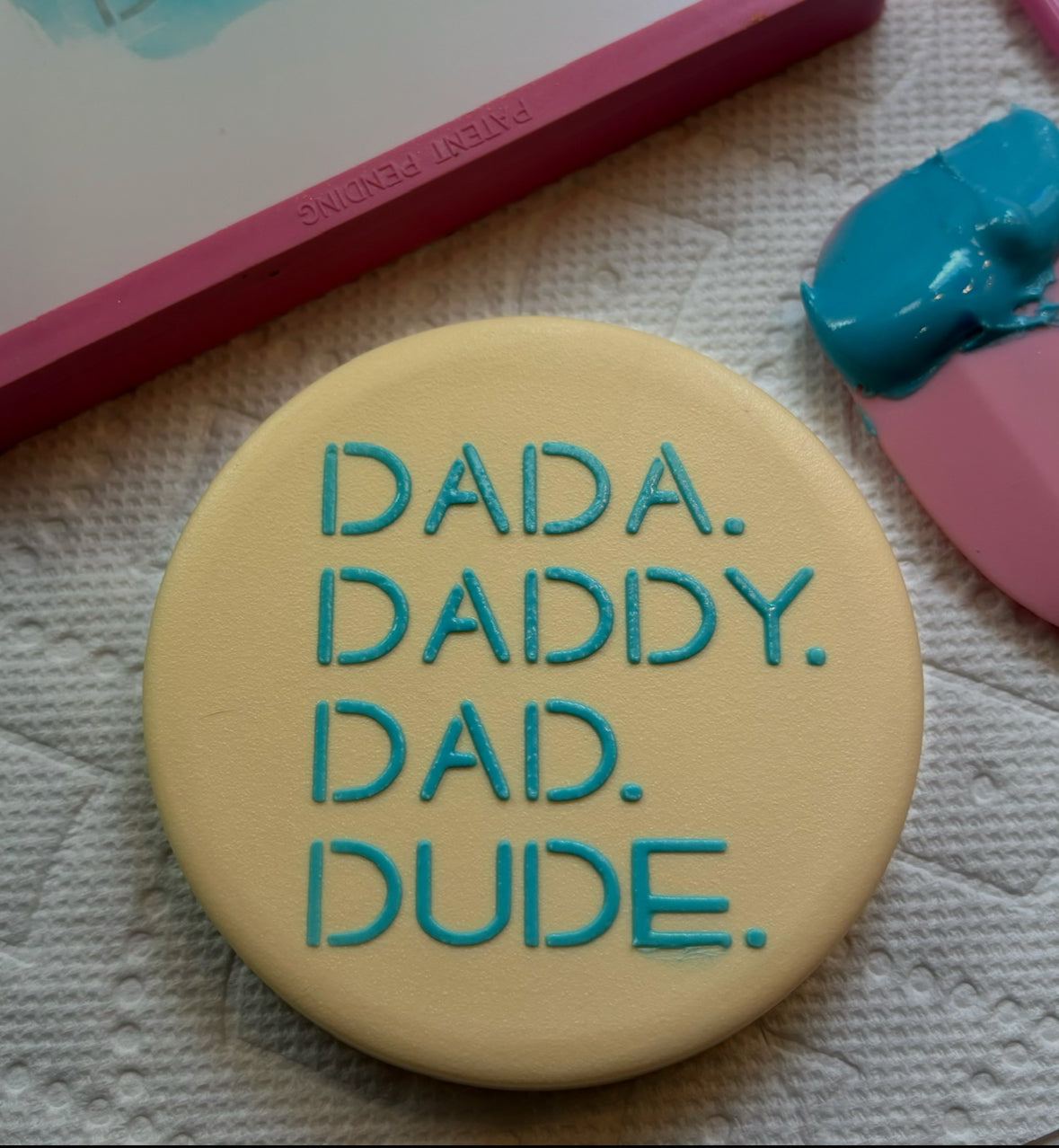 Dad to Dude Cookie Stencil bakeartstencil