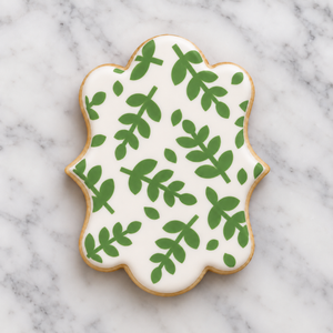 Leafy Branch Cookie Stencil bakeartstencils