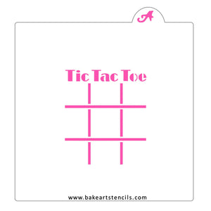 Tic Tac Toe Cookie Stencil