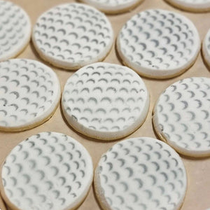 Golf Ball Cookie Stencil bakeartstencil