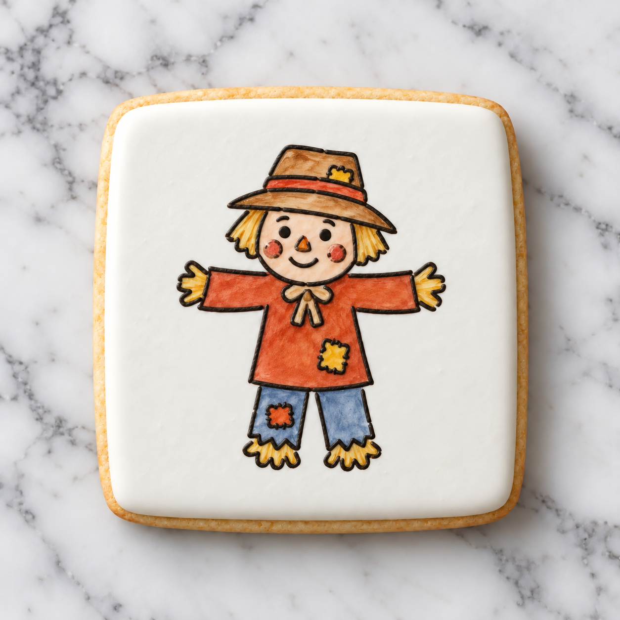 Scarecrow PYO Cookie Stencil bakeartstencils