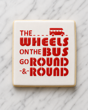 Wheels on the Bus Stencil bakeartstencil