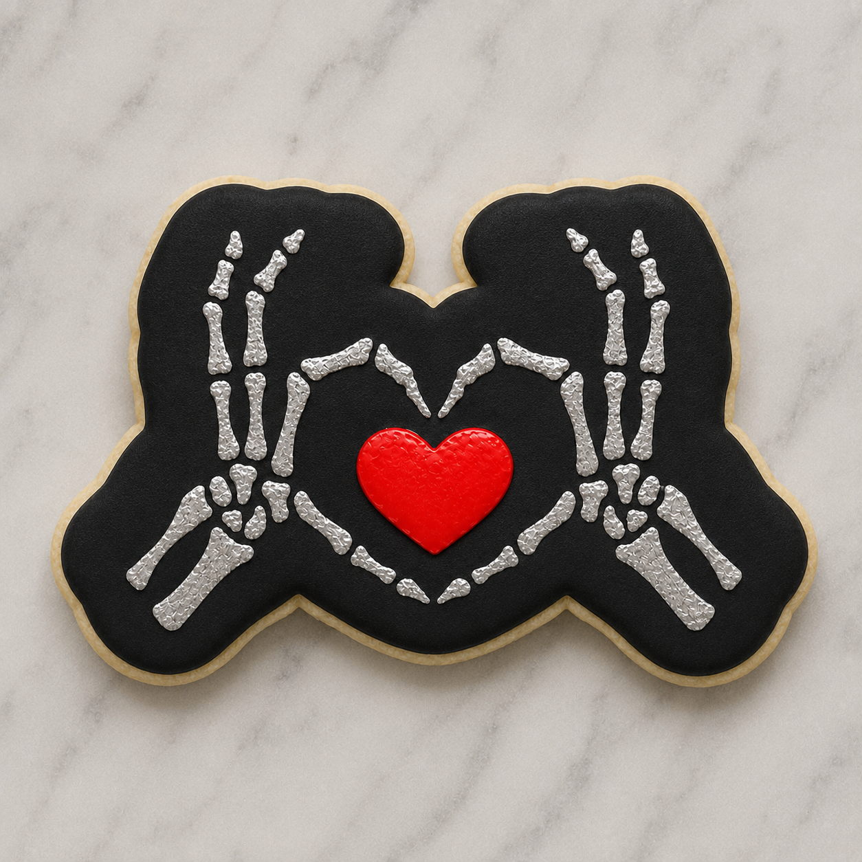 Skeleton Heart Cookie Cutter and Stencil Set bakeartstencil