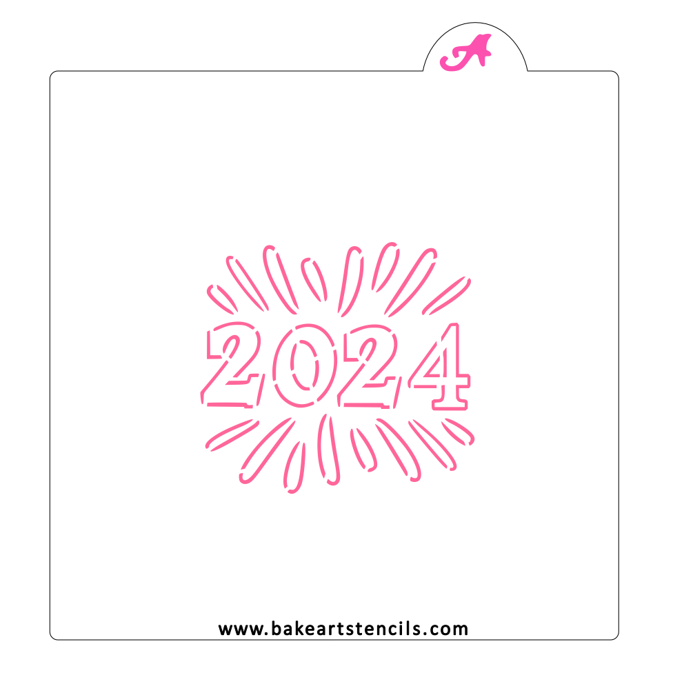 2024 Party PYO Stencil bakeartstencil
