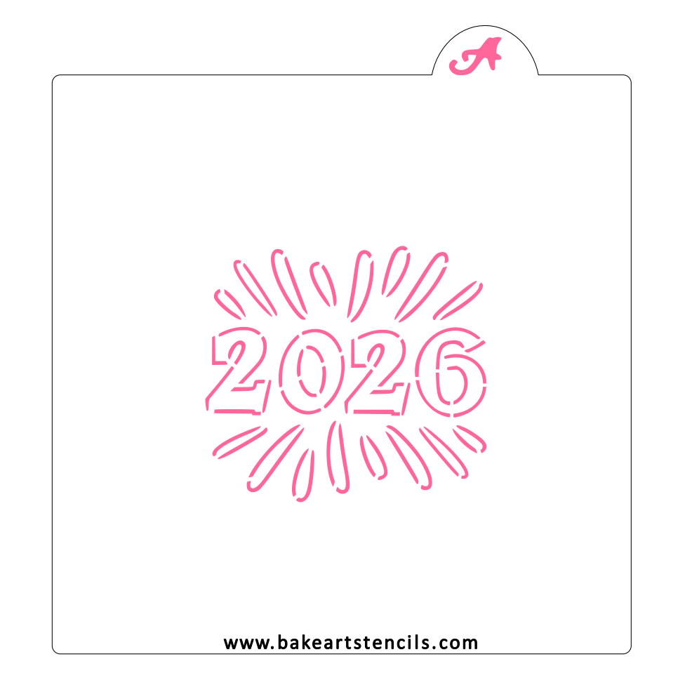 2026 Party PYO Cookie Stencil bakeartstencil