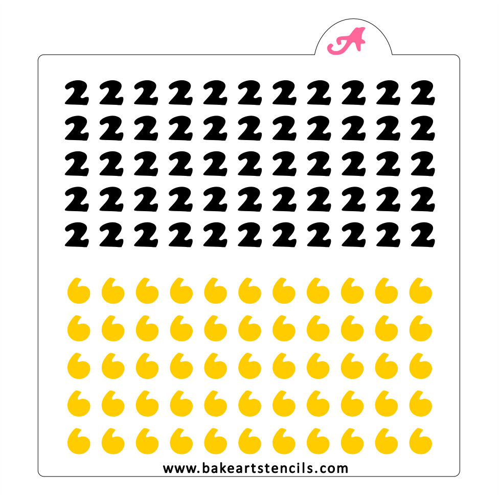 2026 Sprinkles Stencil bakeartstencil