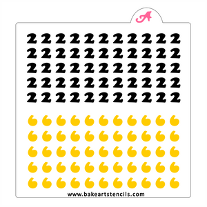 2026 Sprinkles Stencil bakeartstencil