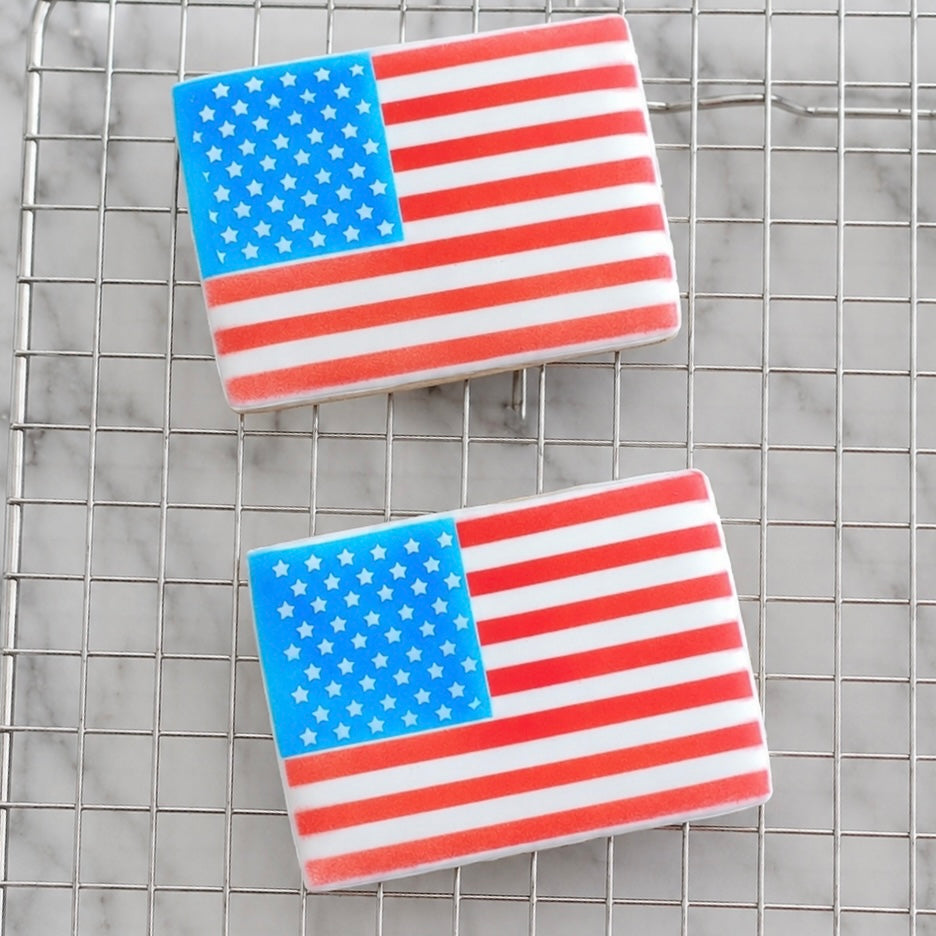 American Flag Stencil Set bakeartstencil