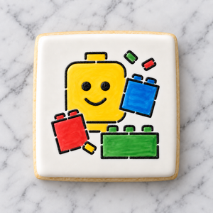Block Head PYO Cookie Stencil bakeartstencil