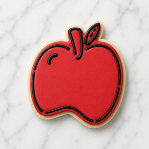 Apple Cookie Cutter and Stencil Set bakeartstencil
