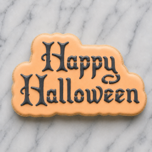 Happy Halloween Cookie Cutter and Stencil bakeartstencil