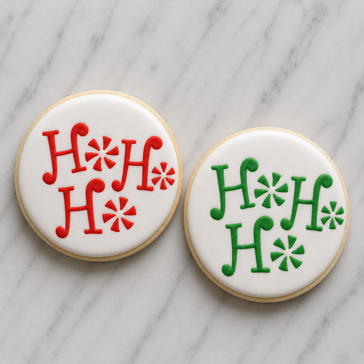 Santa Cheer Cookie Stencil bakeartstencil