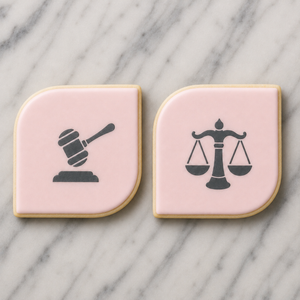 Law Scale Symbol Cookie Stencil bakeartstencil