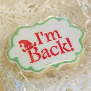 Im Back Elf Cookie Stencil bakeartstencil