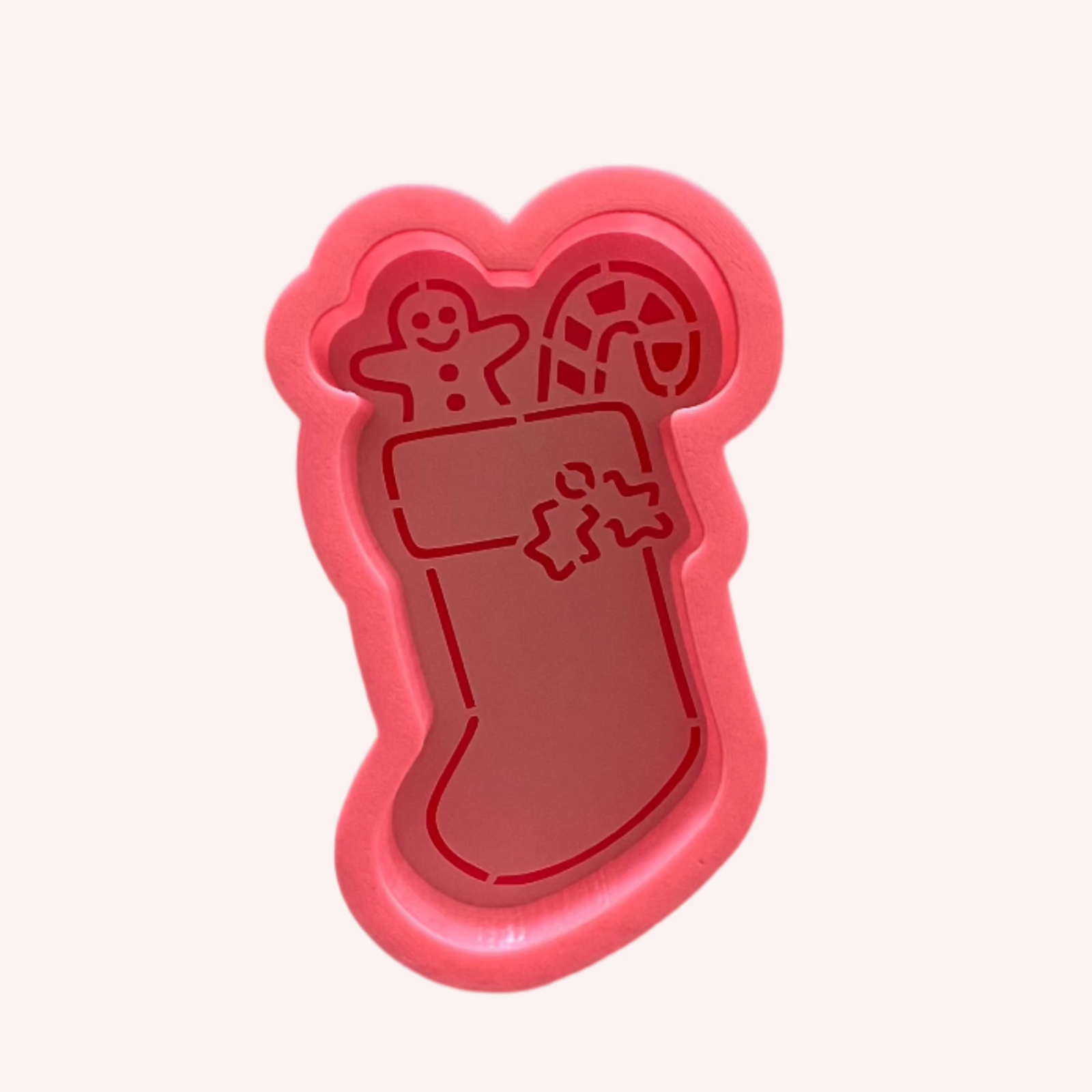 Christmas Stocking Cookie Cutter and Stencil Set for decorating cute Christmas Cookies.