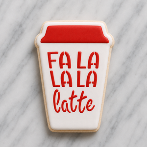 Fa La Latte Cutter/Stencil bakeartstencil