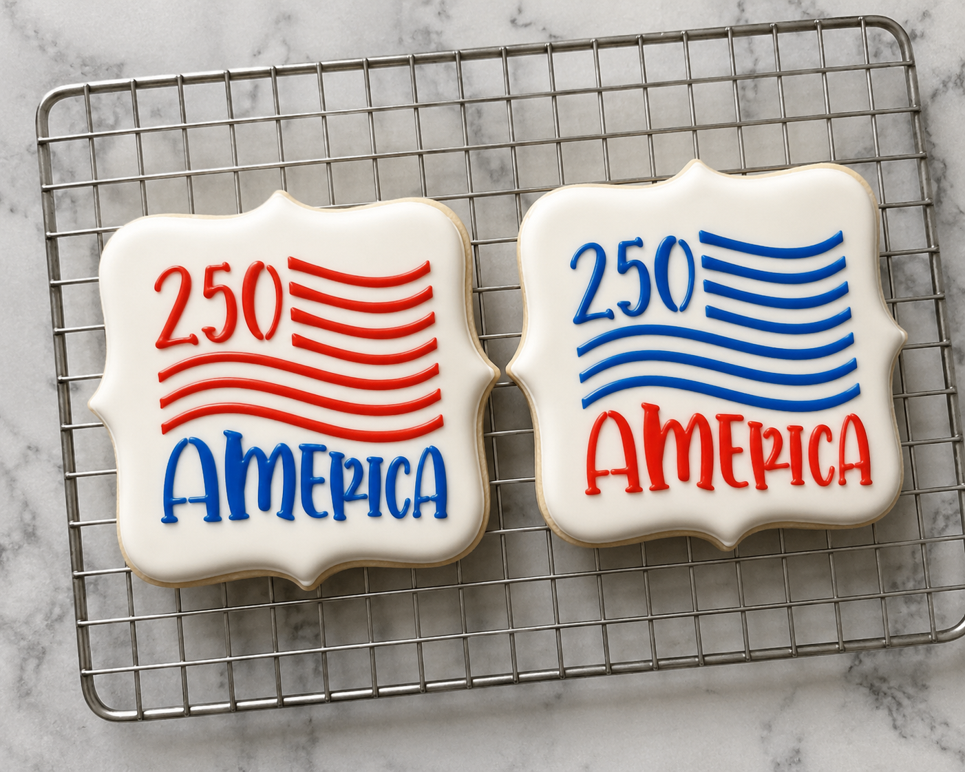 250 America Cookie Stencil bakeartstencil