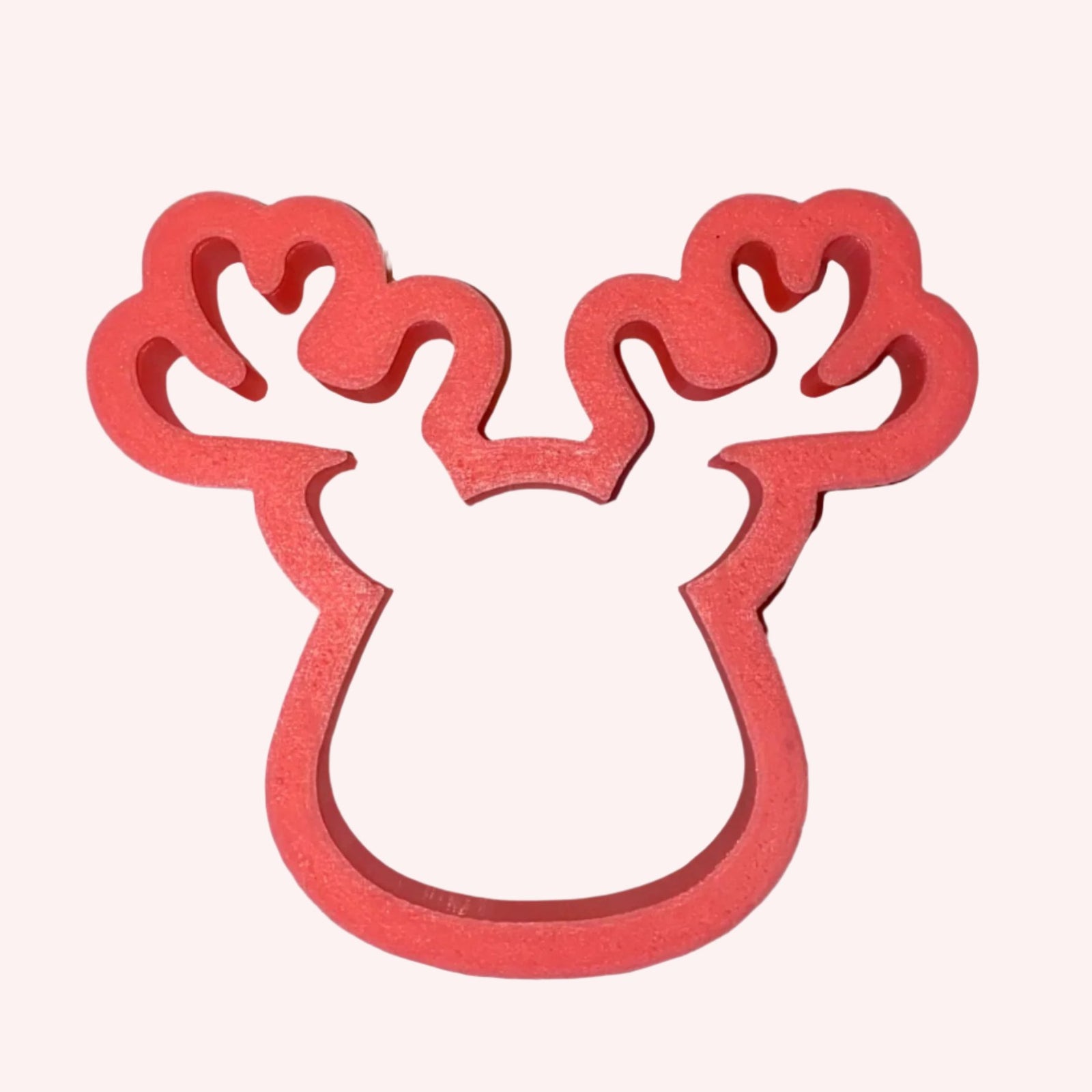 Reindeer Head Cookie Cutter, a festive shape for Christmas sugar cookies.