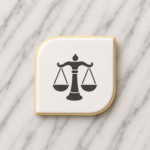 Law Scale Symbol Cookie Stencil bakeartstencil
