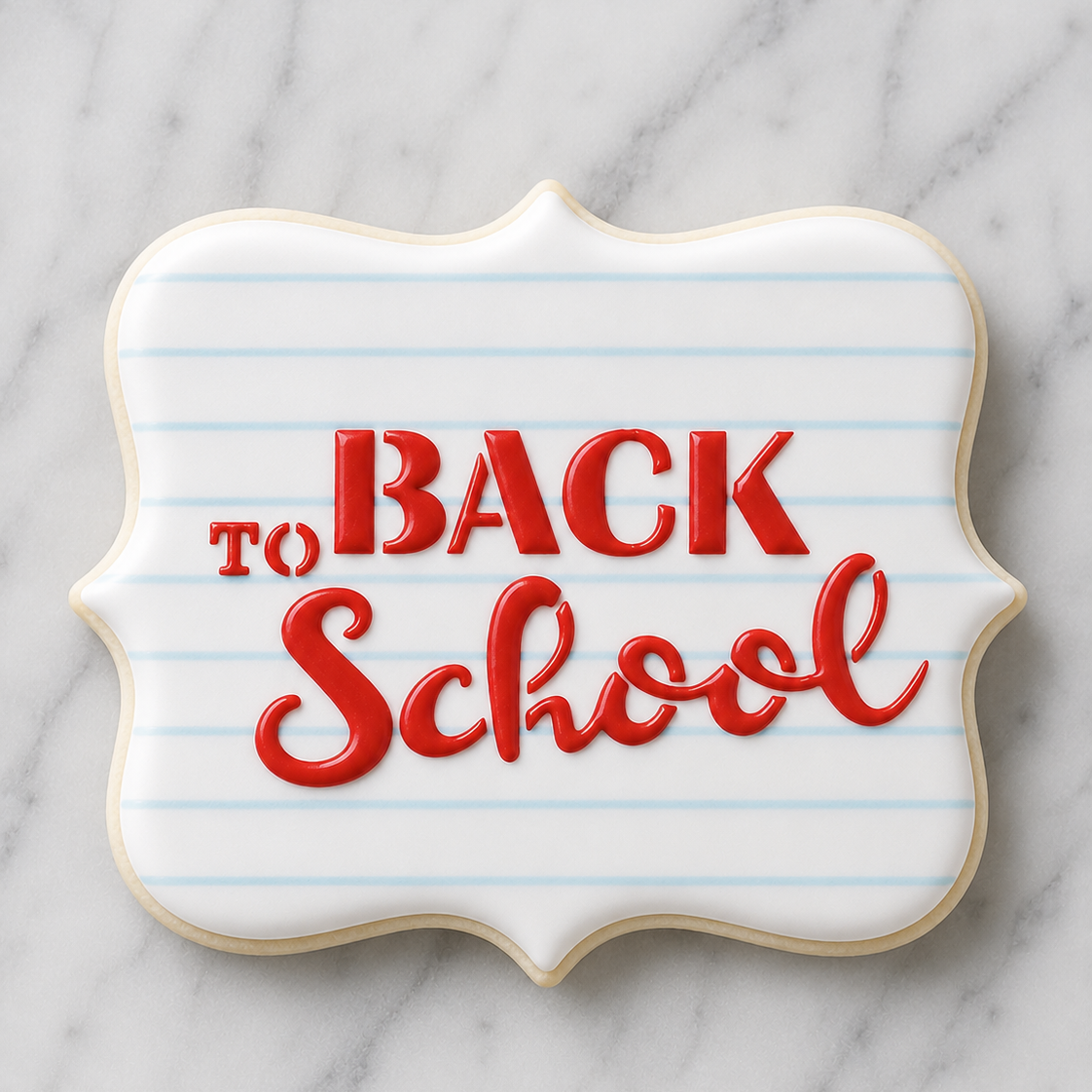 Back to School Cookie Stencil bakeartstencil
