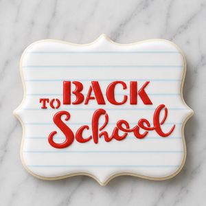 Back to School Cookie Stencil bakeartstencil