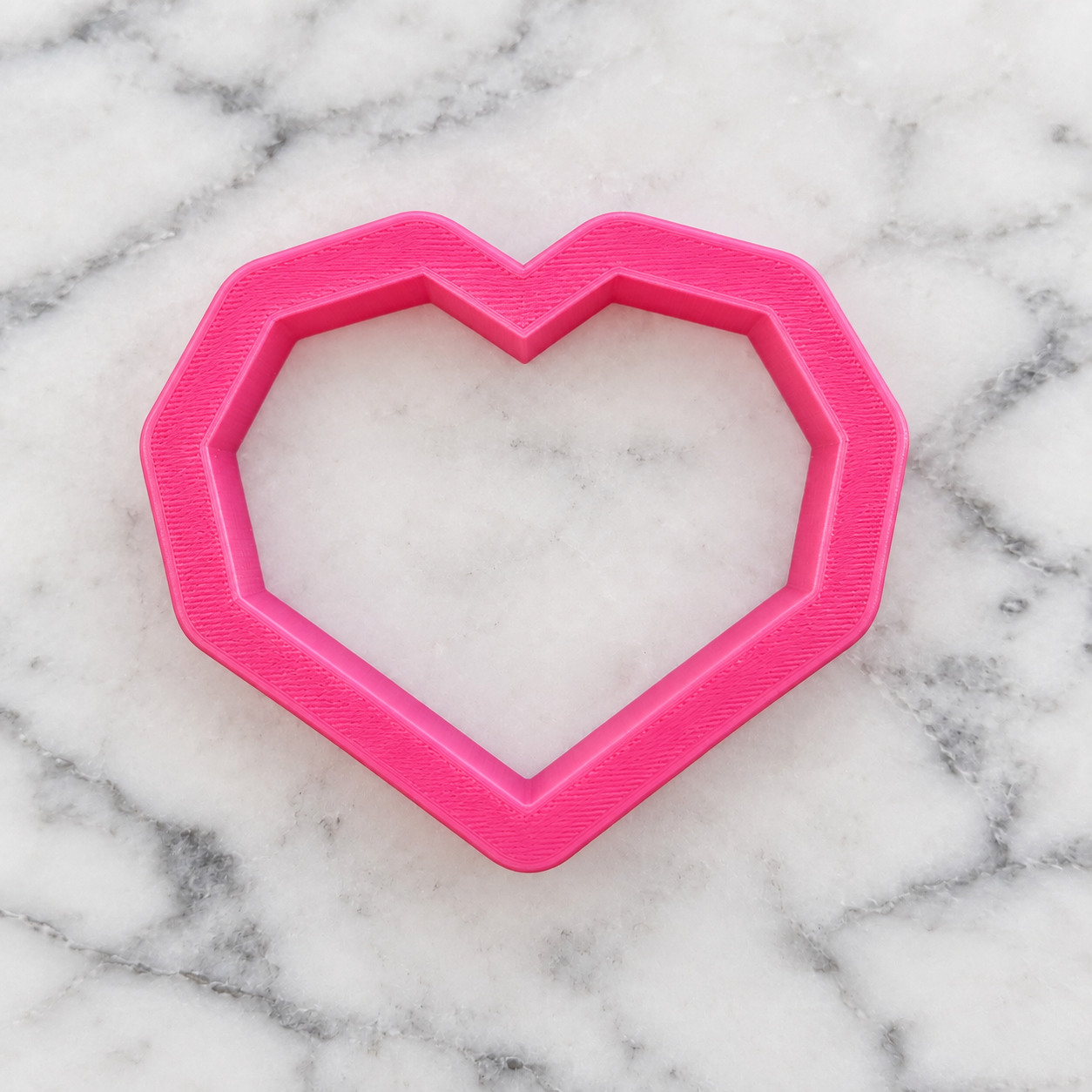 Geometric Hearts Cookie Stencil bakeartstencil