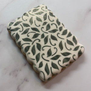 Leaf Swirls Cookie Stencil bakeartstencil