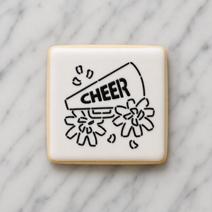 Cheer PYO Cookie Stencil bakeartstencil