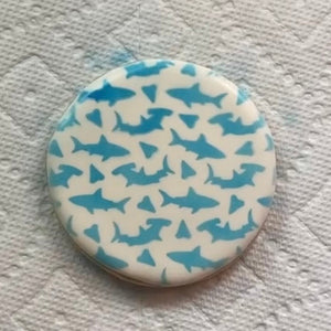 Shark Bait Pattern Cookie Stencil bakeartstencil