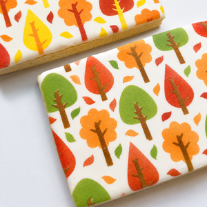 Fall Forest Cookie Stencil Set bakeartstencil