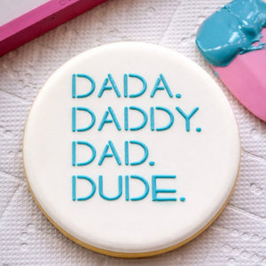 Dad to Dude Stencil bakeartstencil