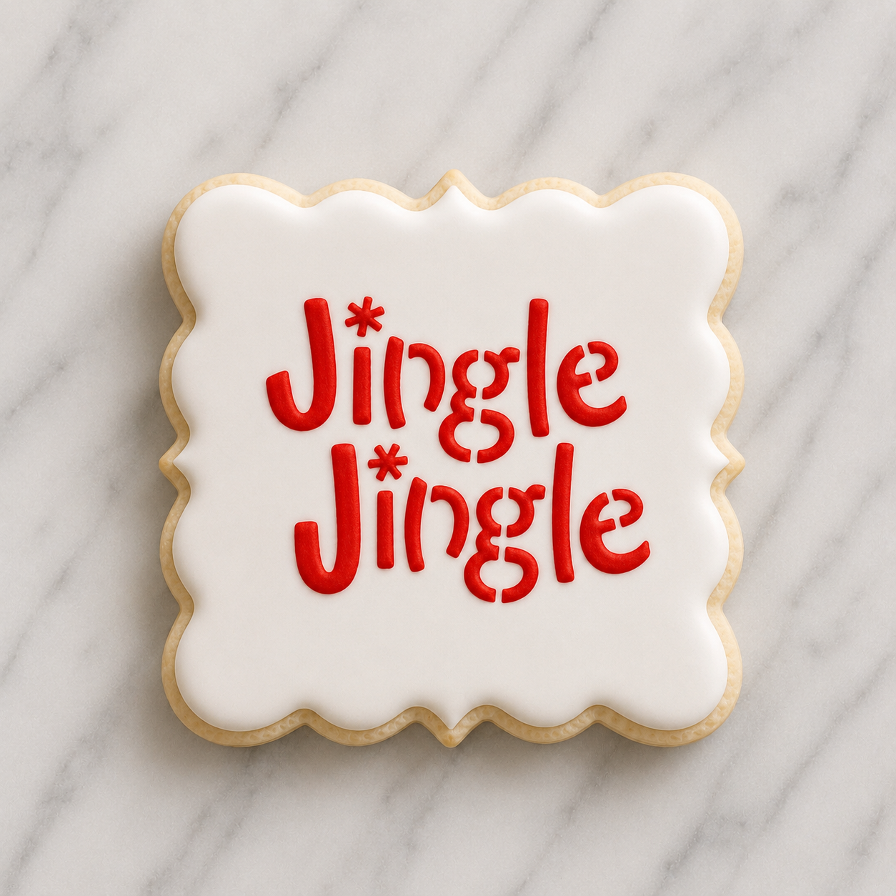 Jingle Jingle Cookie Stencil bakeartstencil