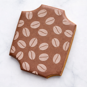 Coffee Beans Pattern Cookie Stencil bakeartstencil