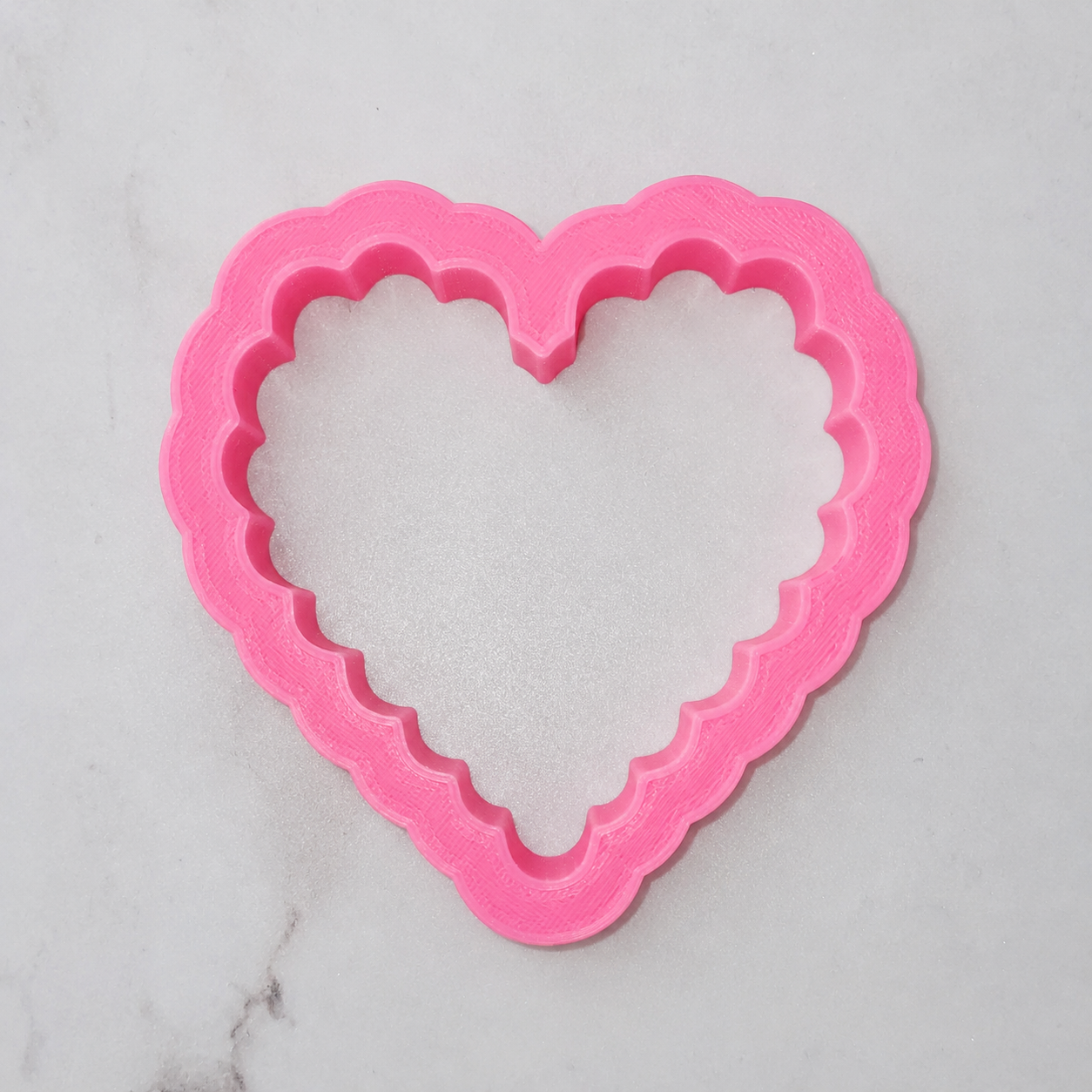 Heart Scalloped Cookie Cutter bakeartstencil