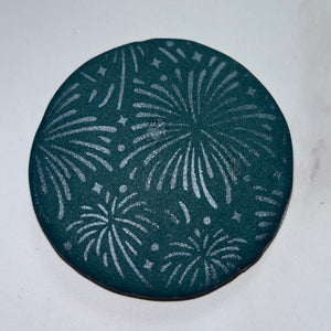 Fireworks Display Stencil bakeartstencil